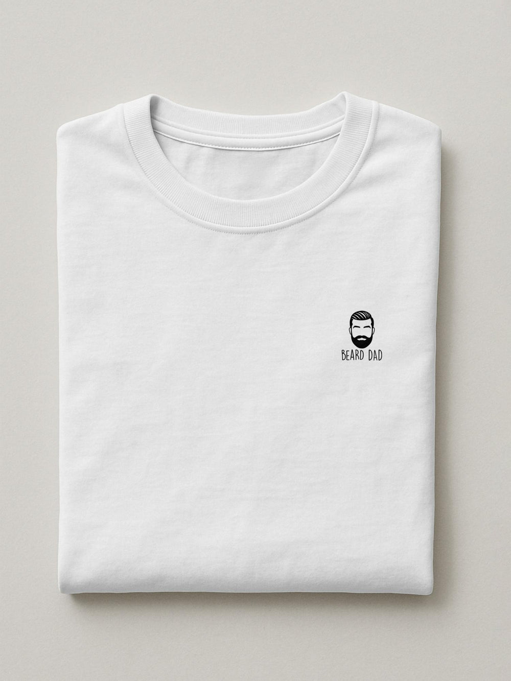 Dad Minis - Beard Dad - Regular/Oversized T-shirt Oversized White by inspire.inc
