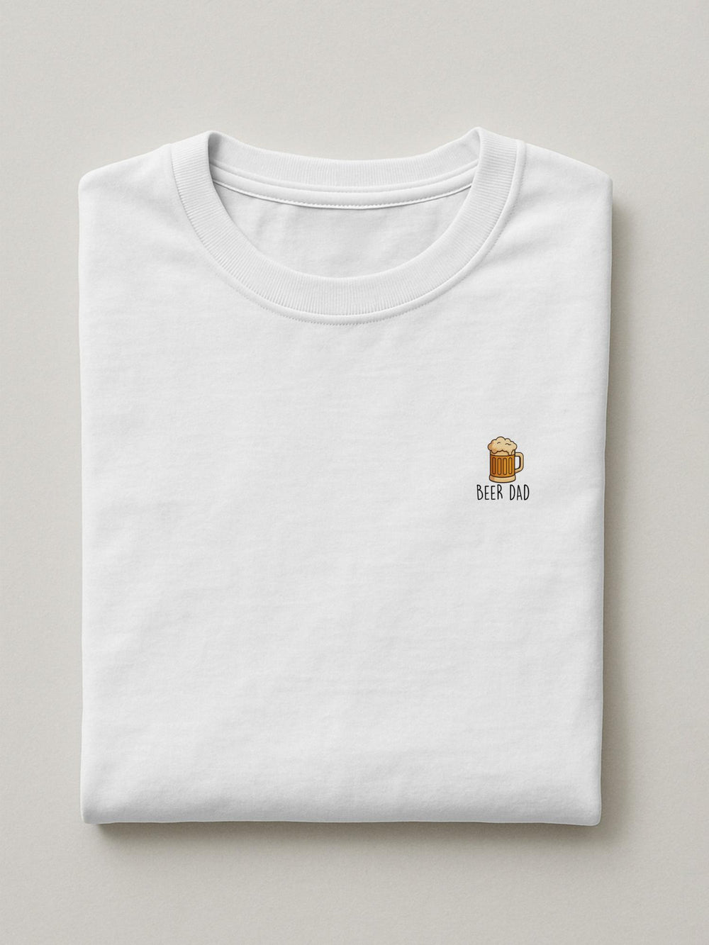 Dad Minis - Beer Dad - Regular/Oversized T-shirt Oversized White by inspire.inc