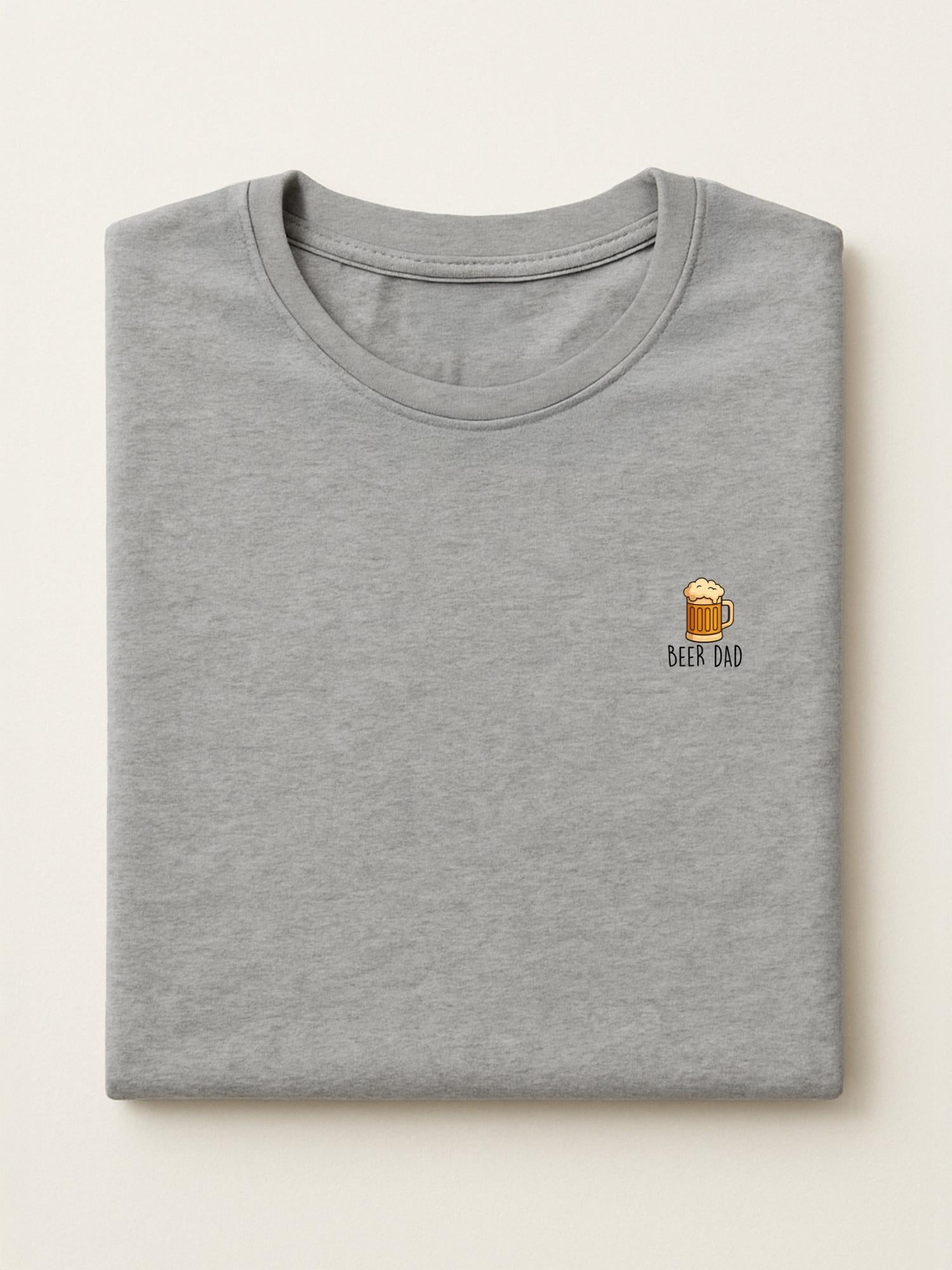 Dad Minis - Beer Dad - Regular/Oversized T-shirt Oversized Light Heather Gray by inspire.inc