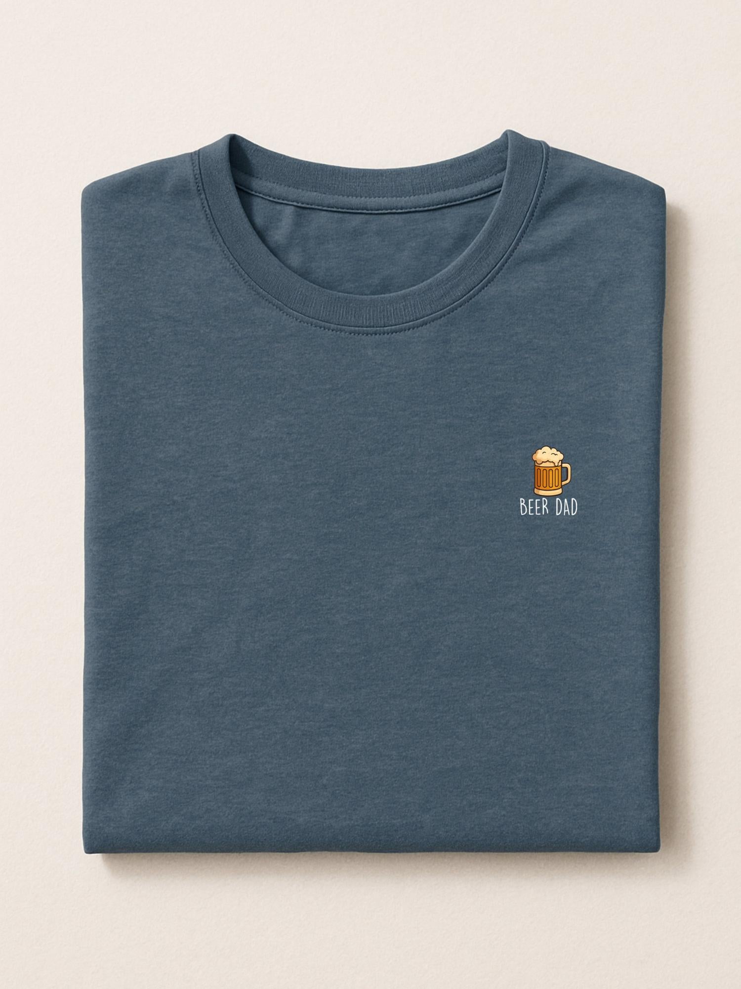 Dad Minis - Beer Dad - Regular/Oversized T-shirt Oversized Heather Blue by inspire.inc