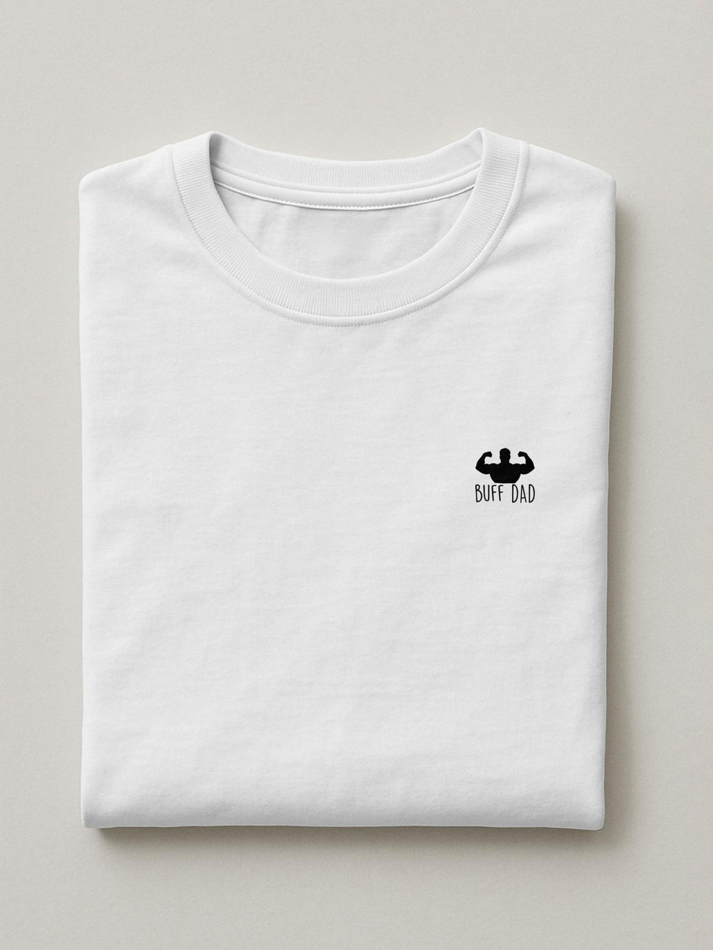 Dad Minis - Buff Dad - Regular/Oversized T-shirt Oversized White by inspire.inc