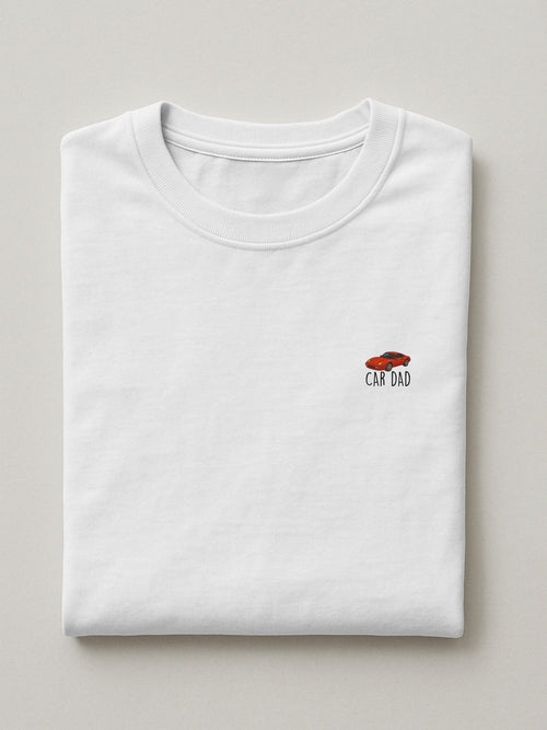 Dad Minis - Car Dad - Regular/Oversized T-shirt Oversized White by inspire.inc