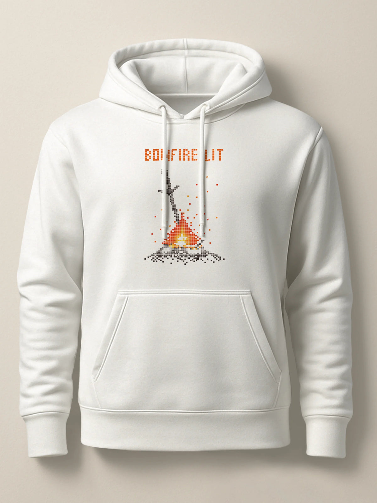 Dark Souls - Bonfire Lit - Hoodie White by inspire.inc