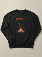 Dark Souls - Bonfire Lit - Regular/Oversized Sweatshirt Black by inspire.inc
