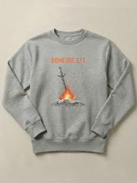 Dark Souls - Bonfire Lit - Regular/Oversized Sweatshirt Gray by inspire.inc