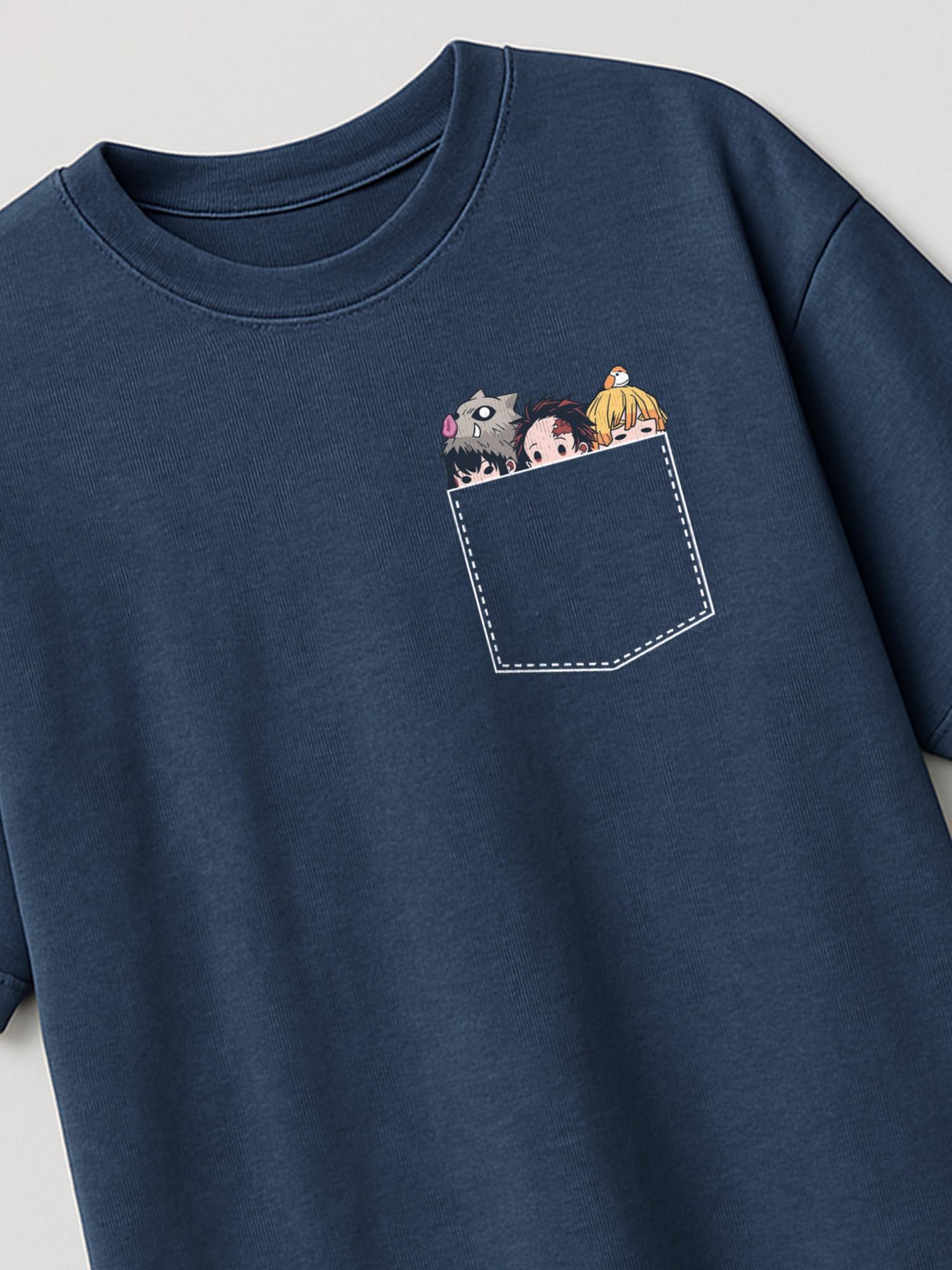 Demon Slayer - Pocket Slayers - Regular/Oversized T-shirt by inspire.inc