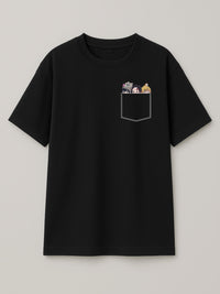 Demon Slayer - Pocket Slayers - Regular/Oversized T-shirt Oversized Black by inspire.inc