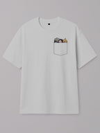 Demon Slayer - Pocket Slayers - Regular/Oversized T-shirt Oversized White by inspire.inc