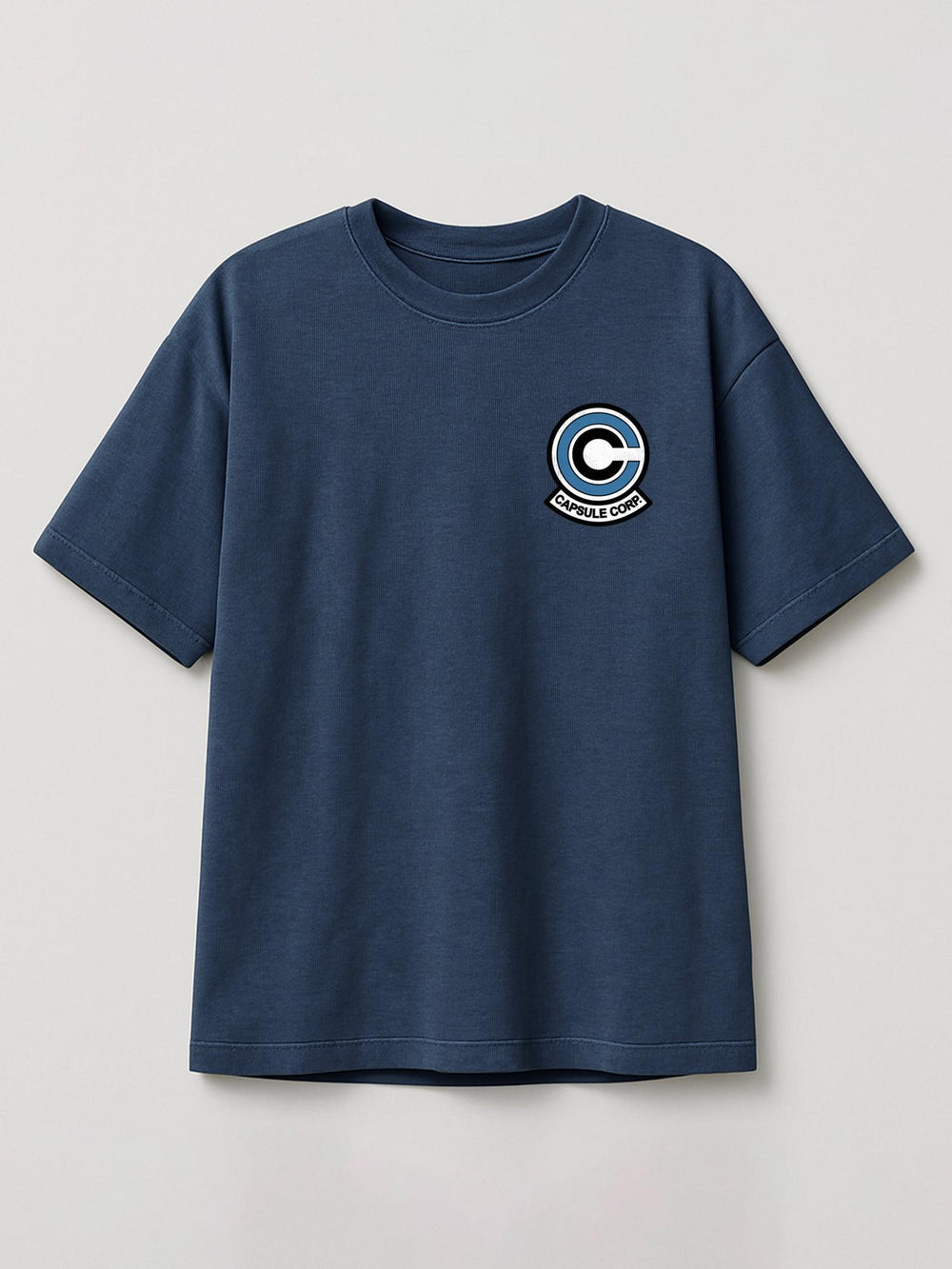 Dragon Ball - Capsule Corp - Regular/Oversized T-shirt Oversized Heather Blue by inspire.inc