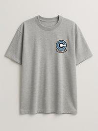 Dragon Ball - Capsule Corp - Regular/Oversized T-shirt Oversized Light Heather Gray by inspire.inc