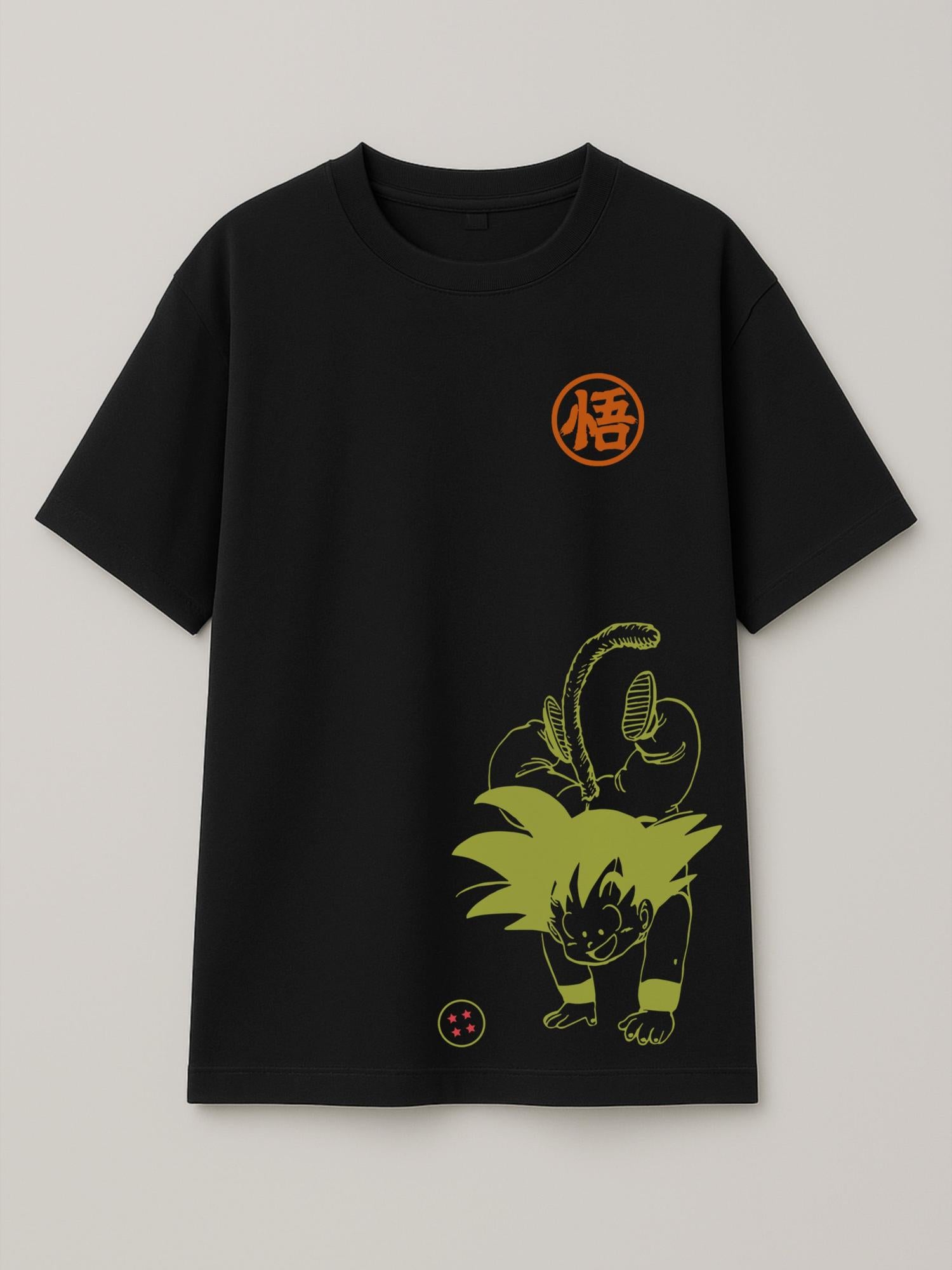 Dragon Ball - Goku Antics - Regular/Oversized T-shirt Oversized Black by inspire.inc