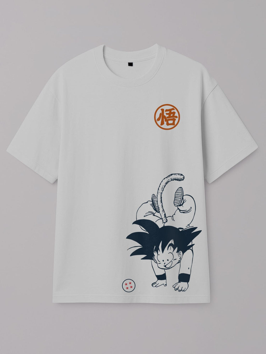 Dragon Ball - Goku Antics - Regular/Oversized T-shirt Oversized White by inspire.inc