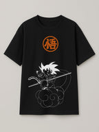 Dragon Ball - Goku Nimbus - Regular/Oversized T-shirt Oversized Black by inspire.inc
