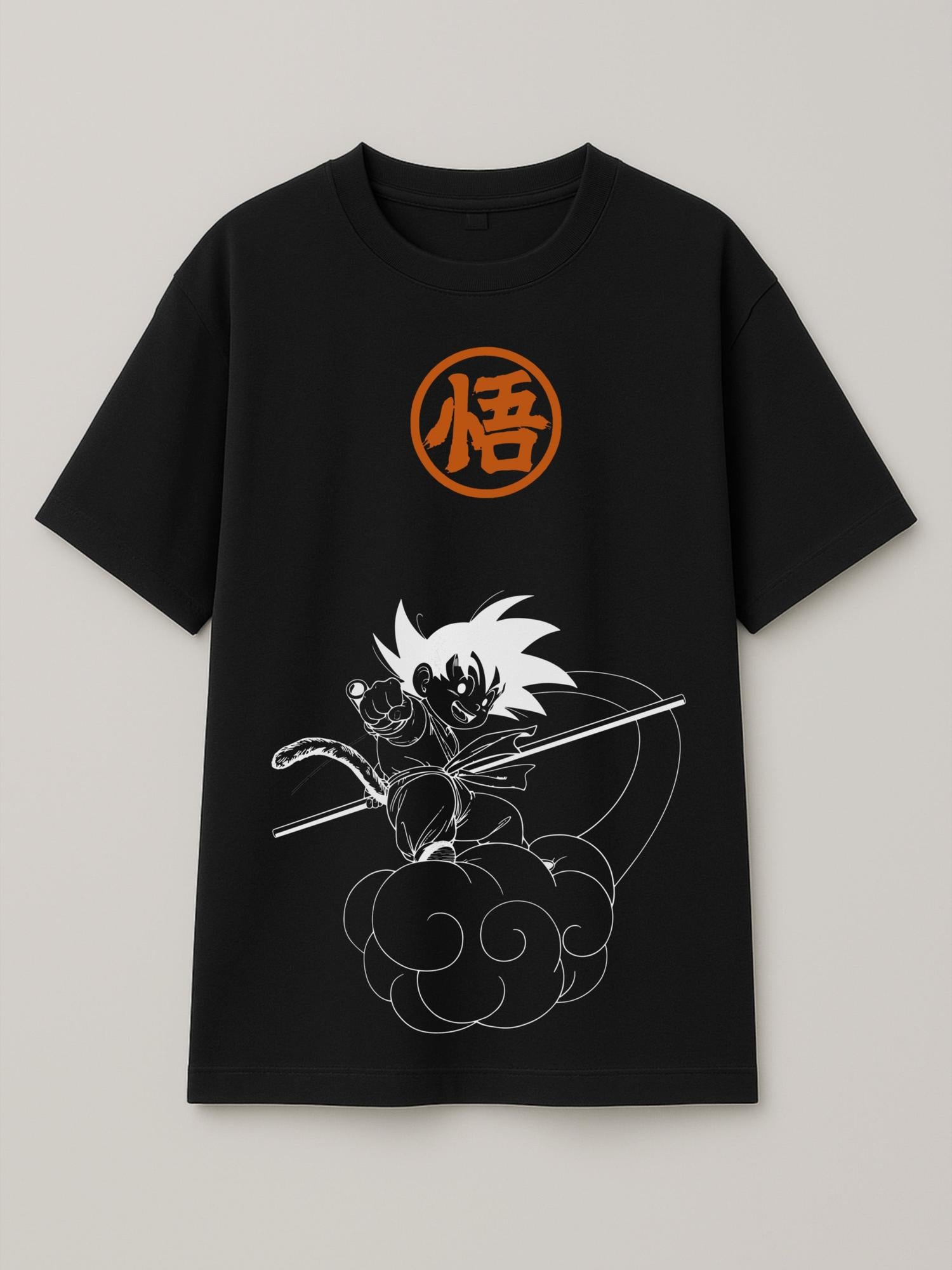 Dragon Ball - Goku Nimbus - Regular/Oversized T-shirt Oversized Black by inspire.inc