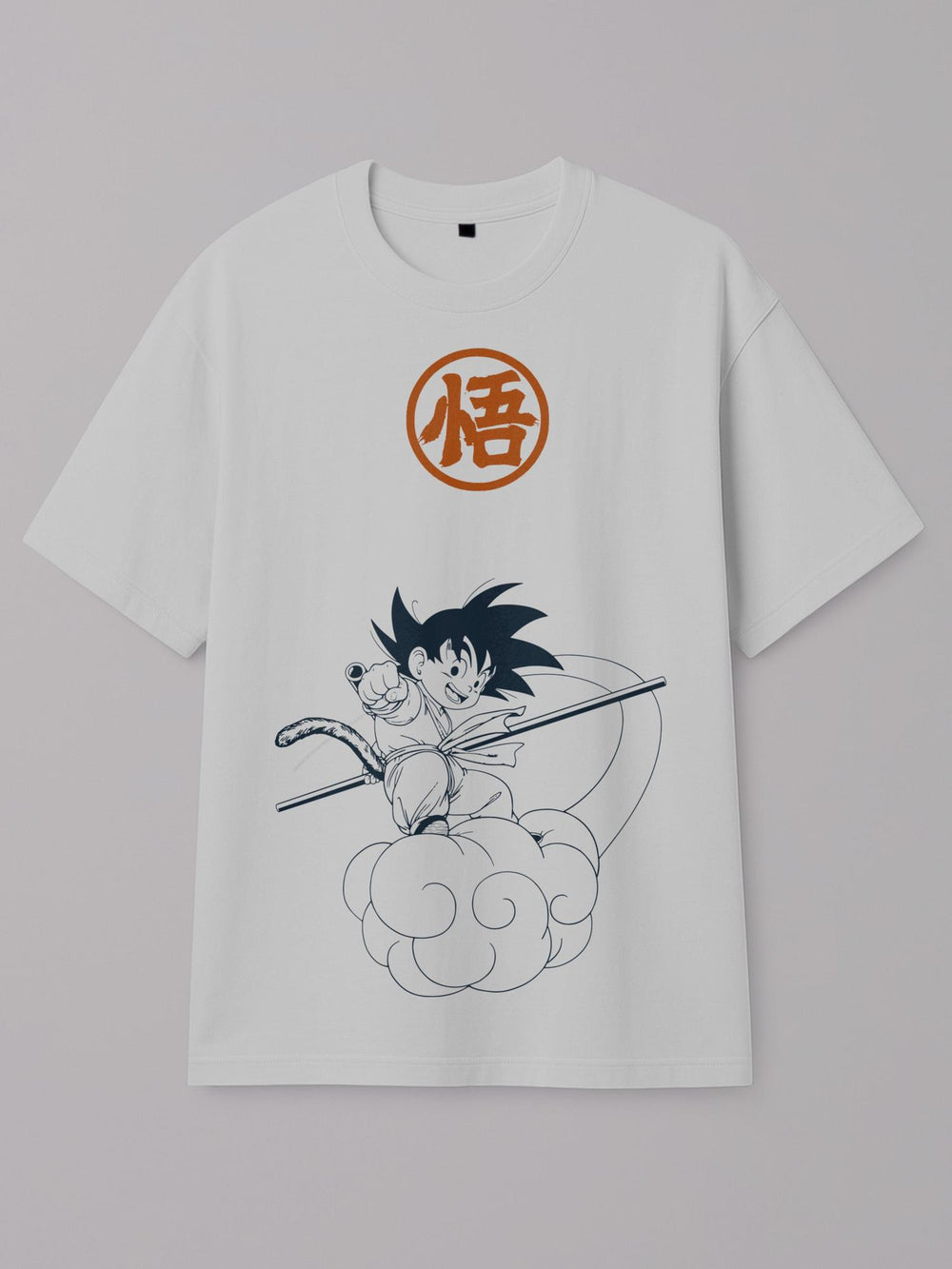 Dragon Ball - Goku Nimbus - Regular/Oversized T-shirt Oversized White by inspire.inc
