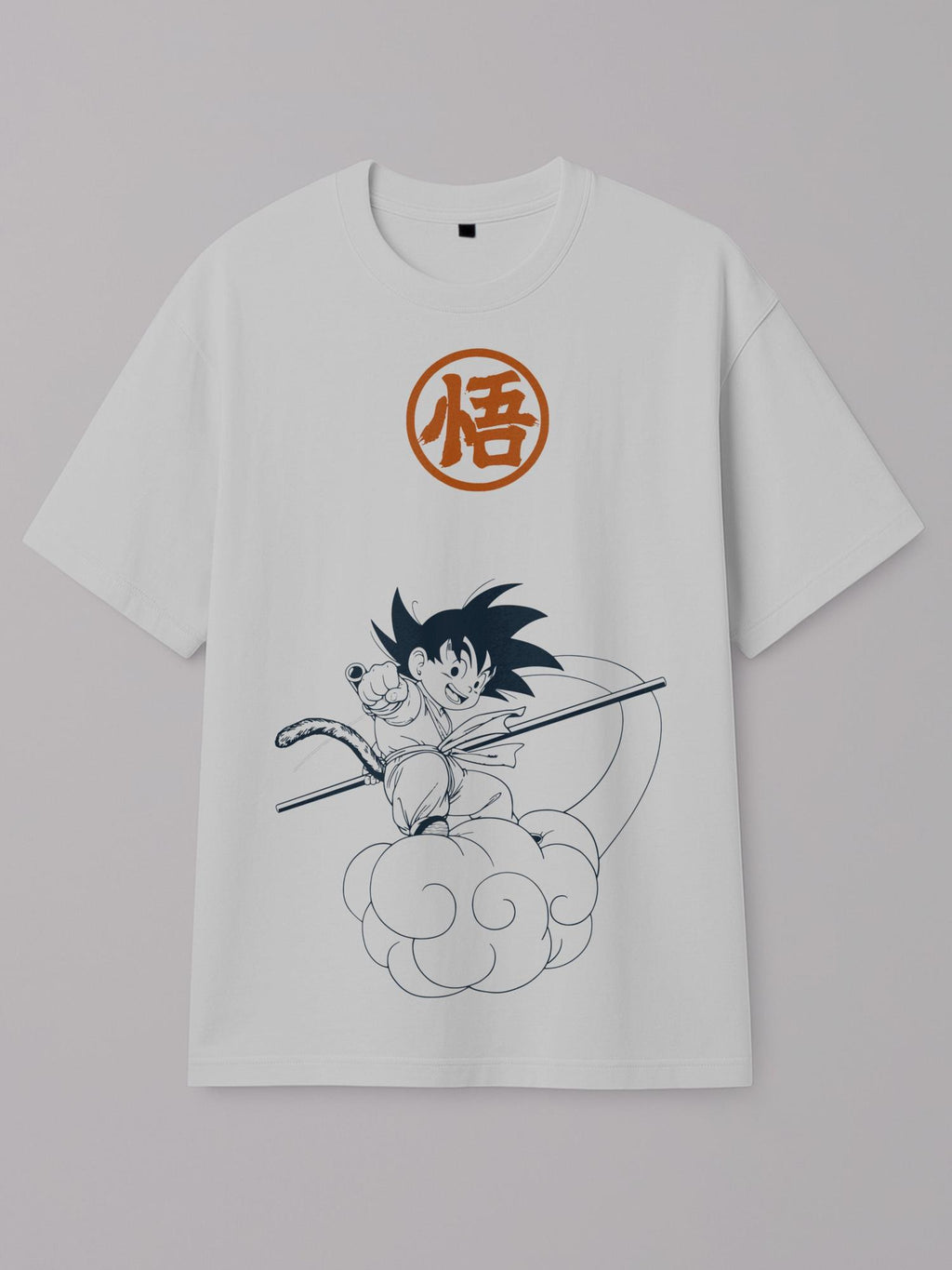 Dragon Ball - Goku Nimbus - Regular/Oversized T-shirt Oversized White by inspire.inc