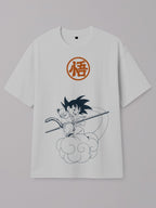 Dragon Ball - Goku Nimbus - Regular/Oversized T-shirt Oversized White by inspire.inc