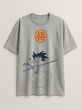 Dragon Ball - Goku Nimbus - Regular/Oversized T-shirt Oversized Light Heather Gray by inspire.inc