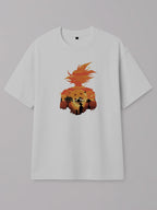 Dragon Ball - Kame Sunset - Regular/Oversized T-shirt White by inspire.inc