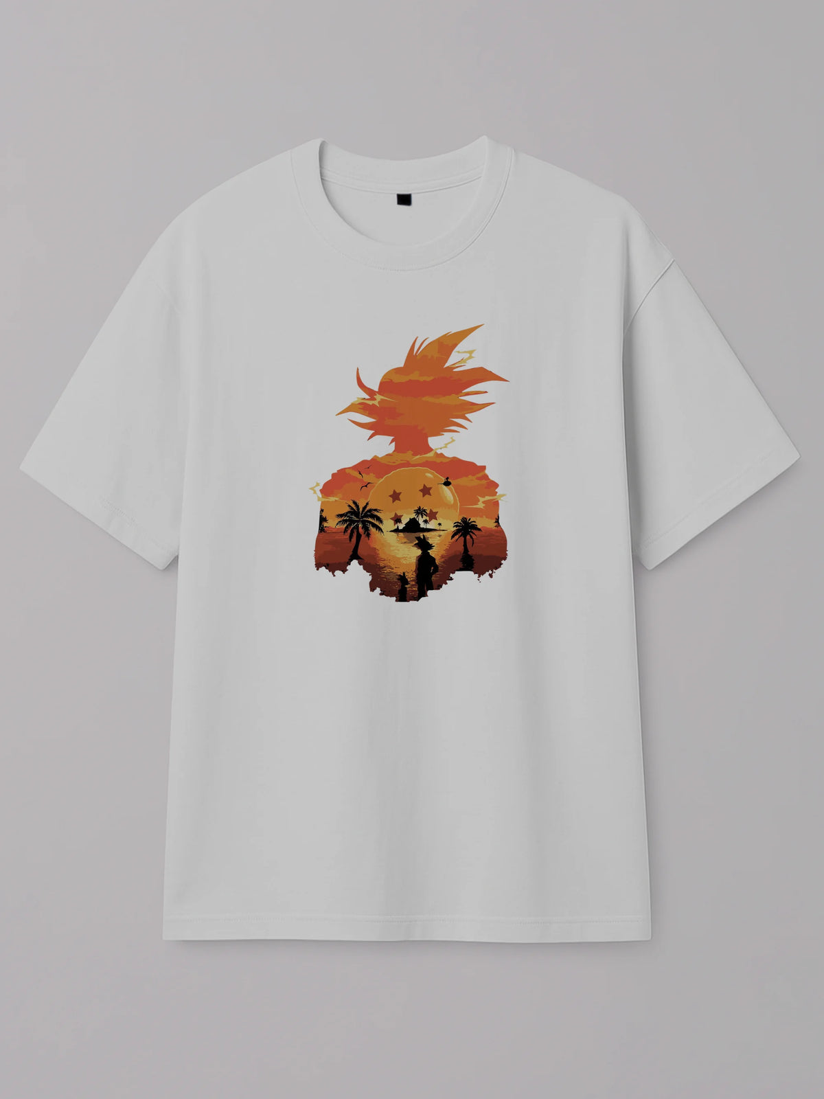 Dragon Ball - Kame Sunset - Regular/Oversized T-shirt White by inspire.inc