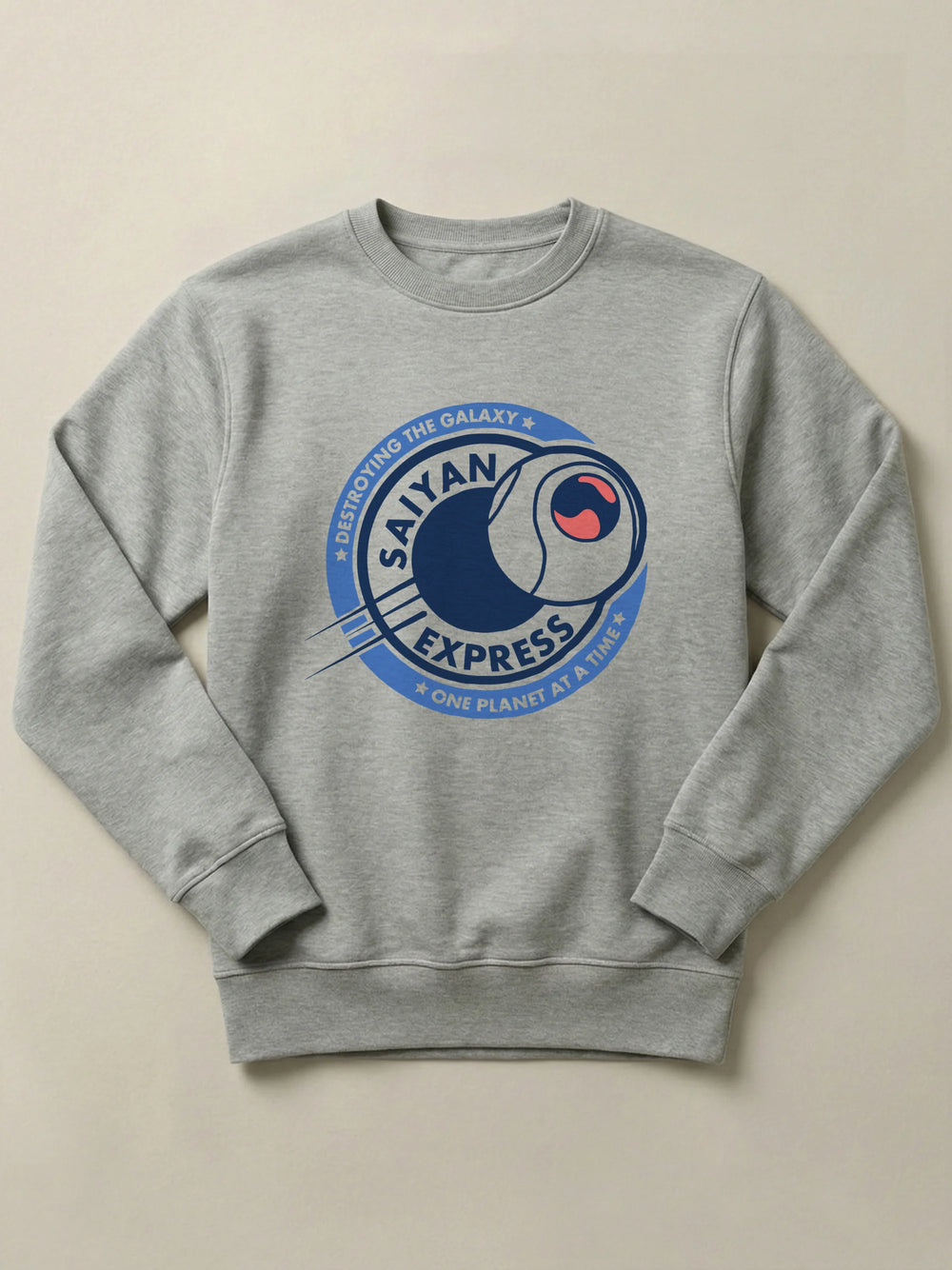 Dragon Ball - Saiyan Express - Regular/Oversized Sweatshirt Gray by inspire.inc