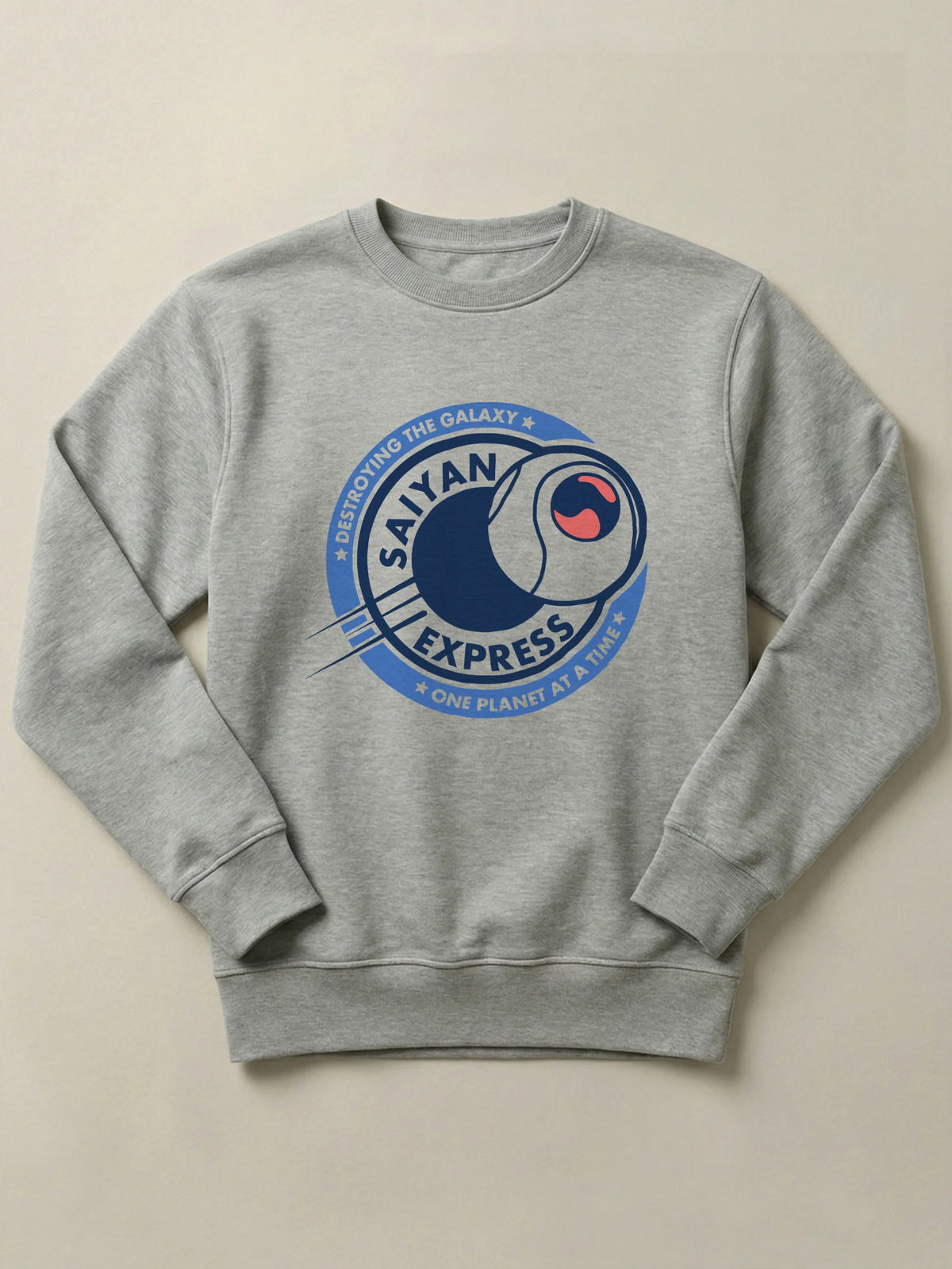 Dragon Ball - Saiyan Express - Regular/Oversized Sweatshirt Gray by inspire.inc