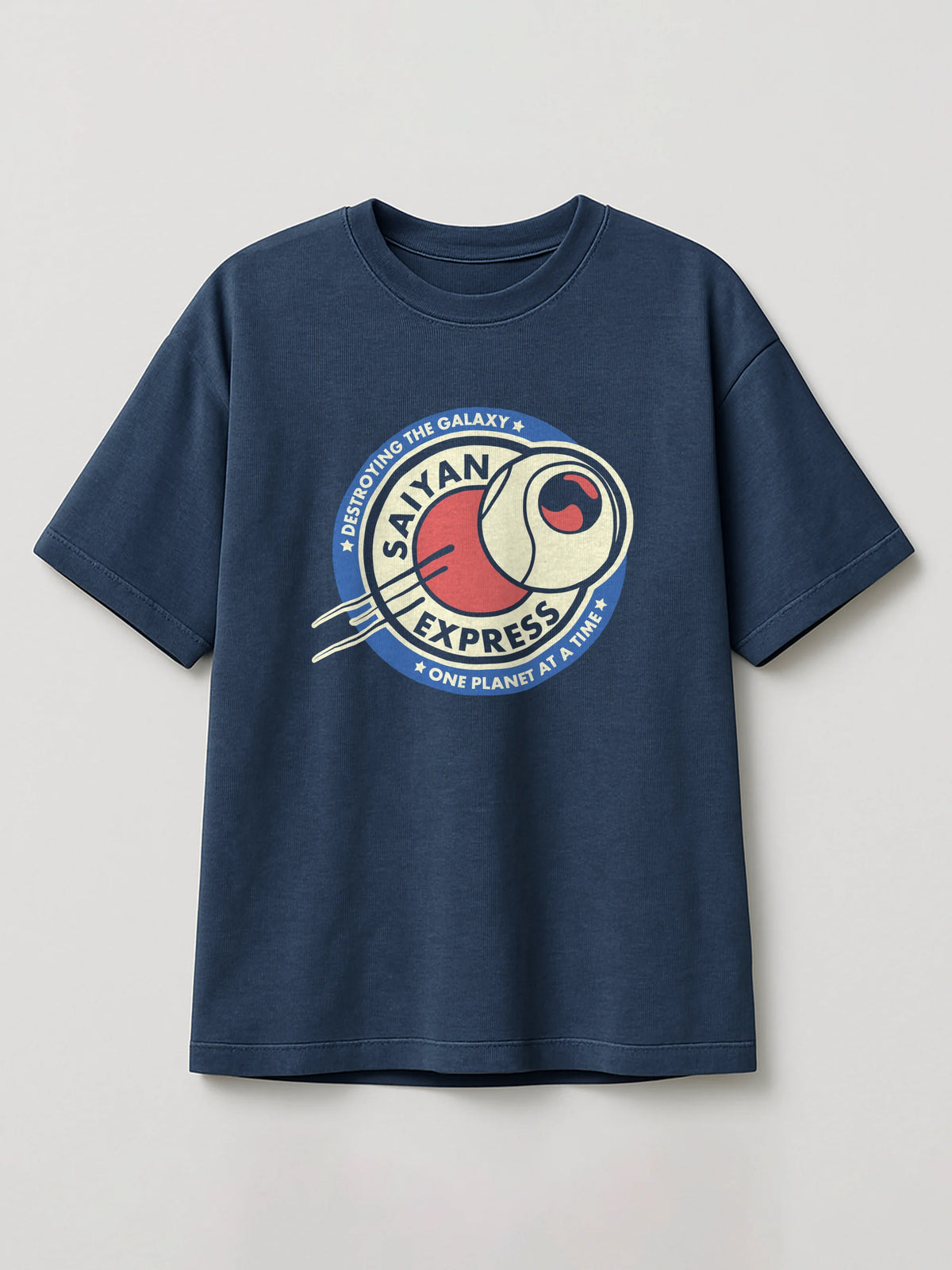 Dragon Ball - Saiyan Express - Regular/Oversized T-shirt Heather Blue by inspire.inc
