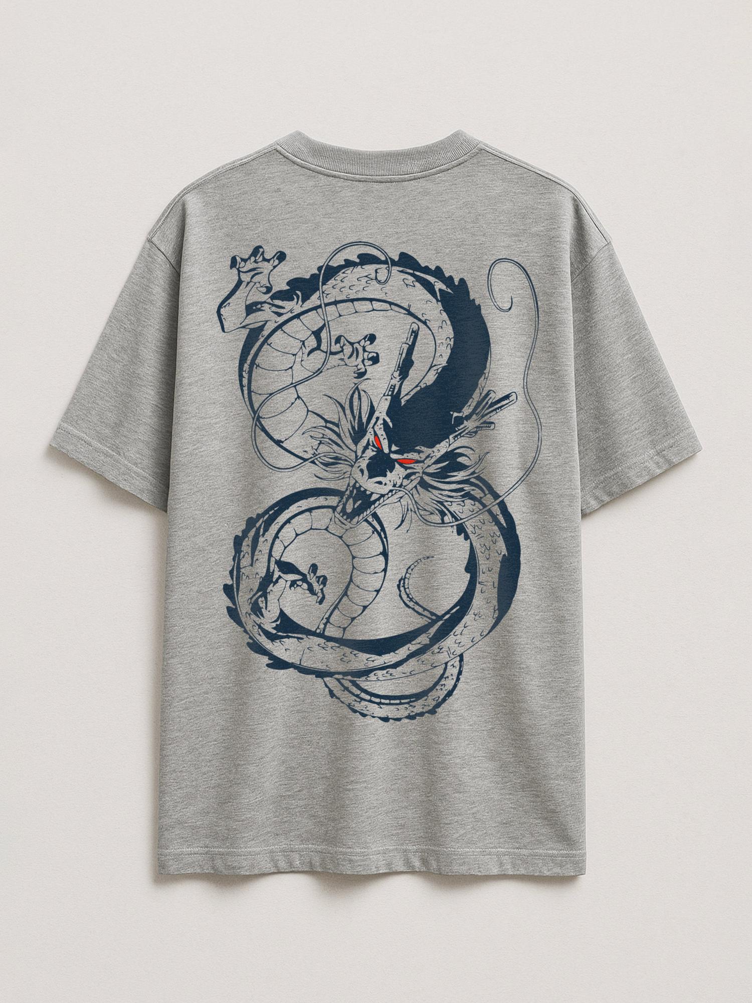 Dragon Ball - Shenron - Regular/Oversized T-shirt Oversized Light Heather Gray by inspire.inc