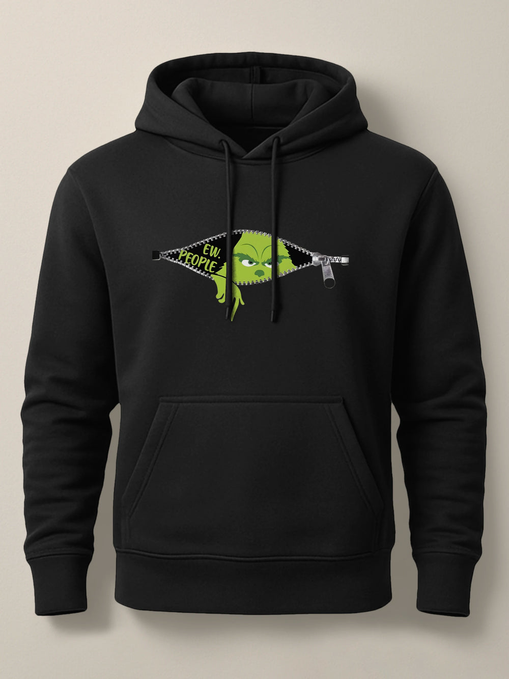 Ew, People Grinch - Unisex Premium Hoodie Light Black by inspire.inc