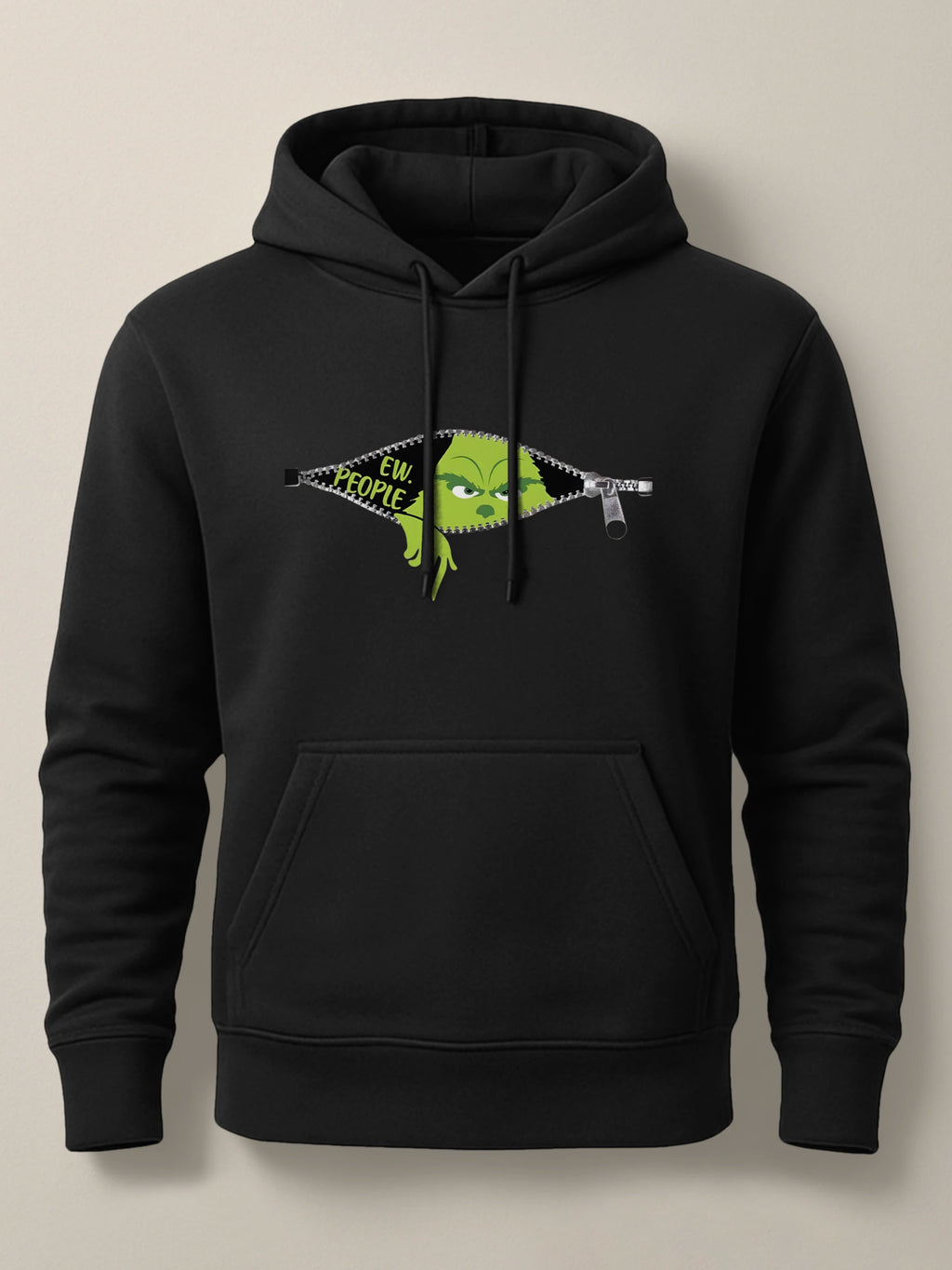 Ew, People Grinch - Unisex Premium Hoodie Light Black by inspire.inc