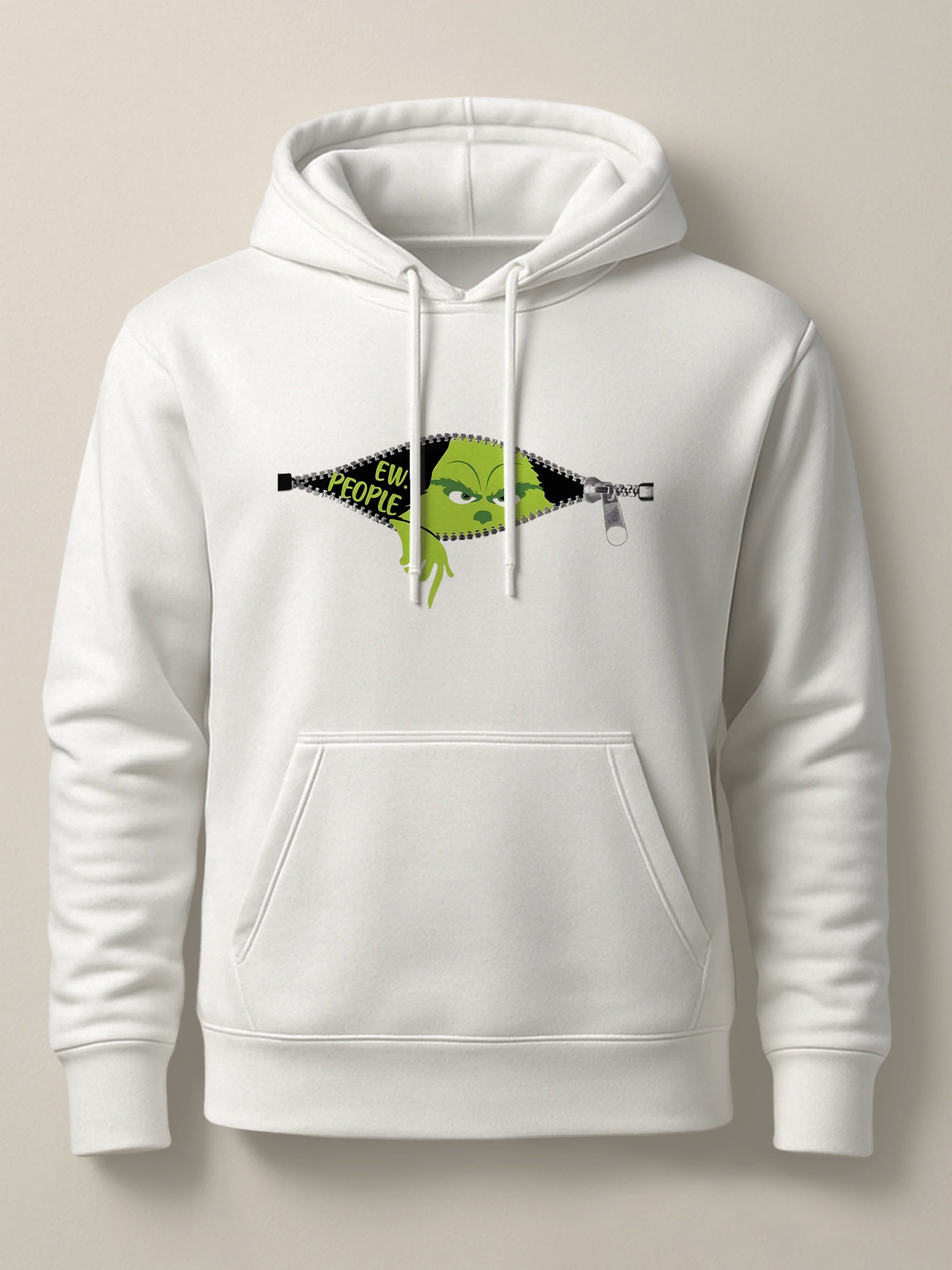 Ew, People Grinch - Unisex Premium Hoodie Light White by inspire.inc