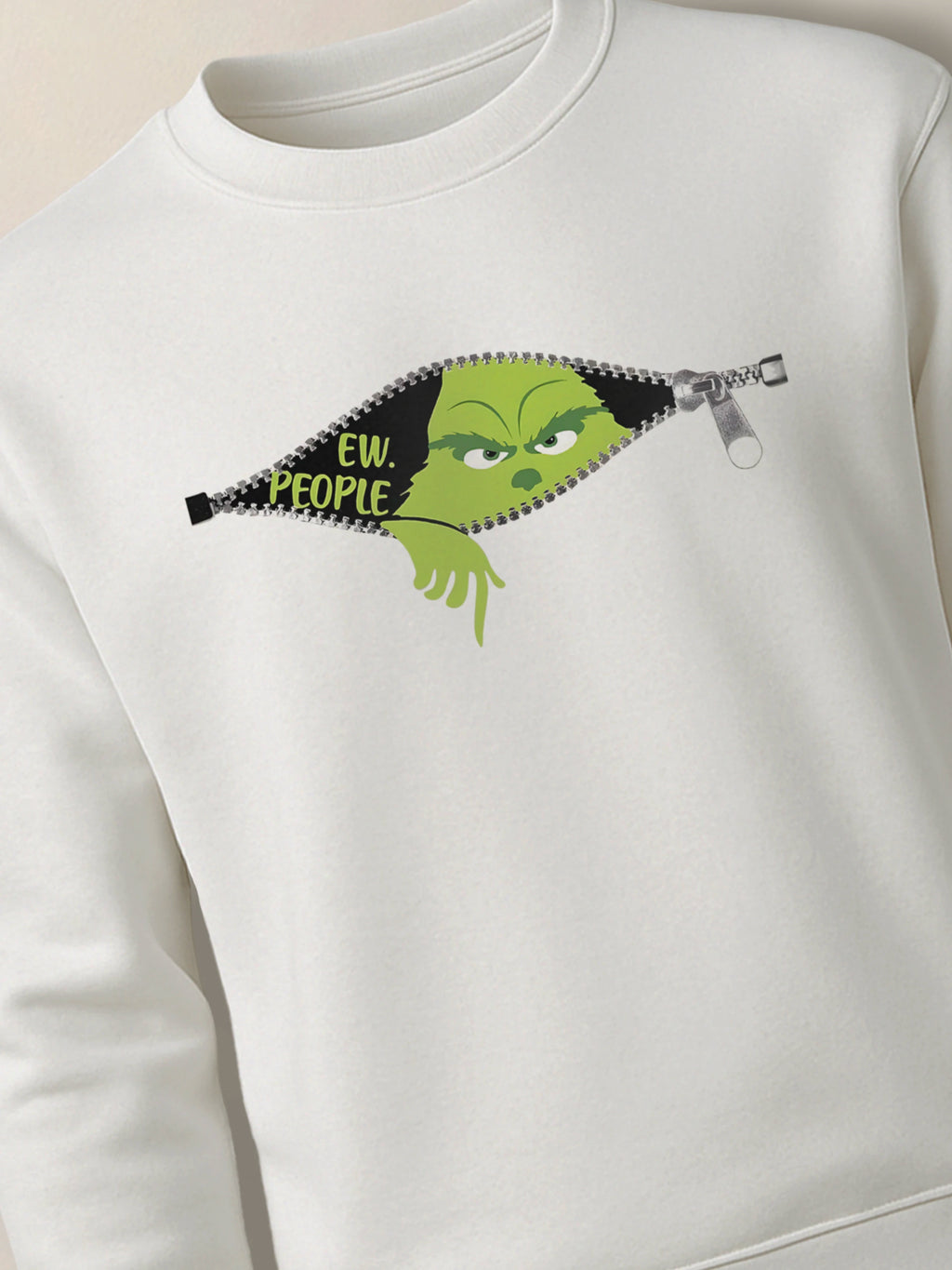 Ew, People Grinch - Regular/Oversized Sweatshirt by inspire.inc