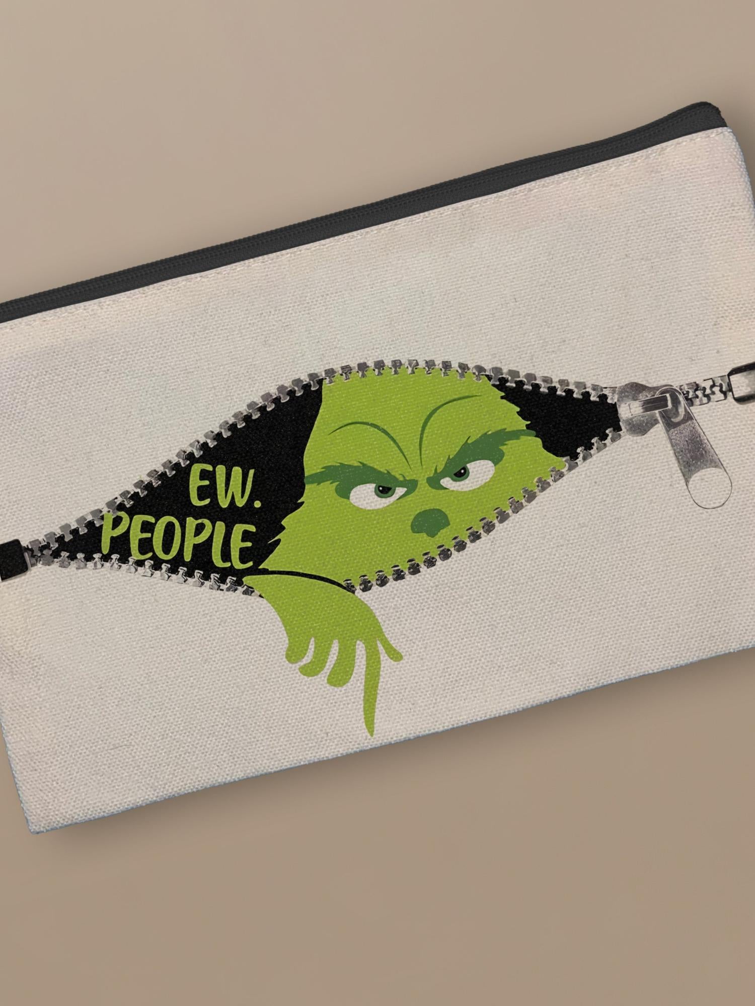 Ew, People Grinch - Zipper Pouch by inspire.inc
