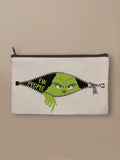 Ew, People Grinch - Zipper Pouch Black by inspire.inc