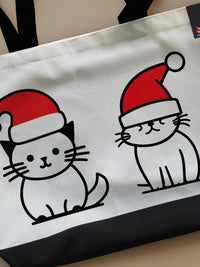 Festive Cats - Neo Tote Bag by inspire.inc