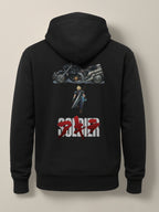 FFVII x Akira - Cloud Strife - Unisex Premium Hoodie Light Black by inspire.inc