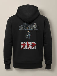 FFVII x Akira - Cloud Strife - Unisex Premium Hoodie Light Black by inspire.inc