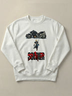 FFVII x Akira - Cloud Strife - Regular/Oversized Sweatshirt Regular White by inspire.inc