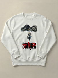 FFVII x Akira - Cloud Strife - Regular/Oversized Sweatshirt Regular White by inspire.inc