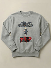 FFVII x Akira - Cloud Strife - Regular/Oversized Sweatshirt Regular Gray by inspire.inc