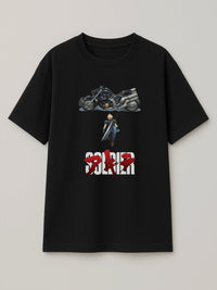 FFVII x Akira - Cloud Strife - Regular/Oversized T-shirt Oversized Black by inspire.inc