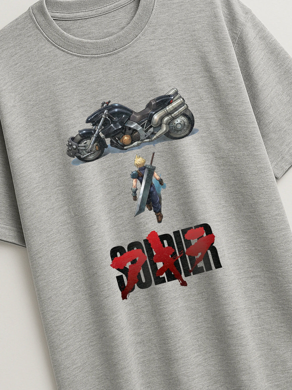 FFVII x Akira - Cloud Strife - Regular/Oversized T-shirt by inspire.inc