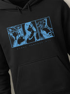 Final Fantasy VII Fated Trio - Hoodie Black close-up by inspire.inc