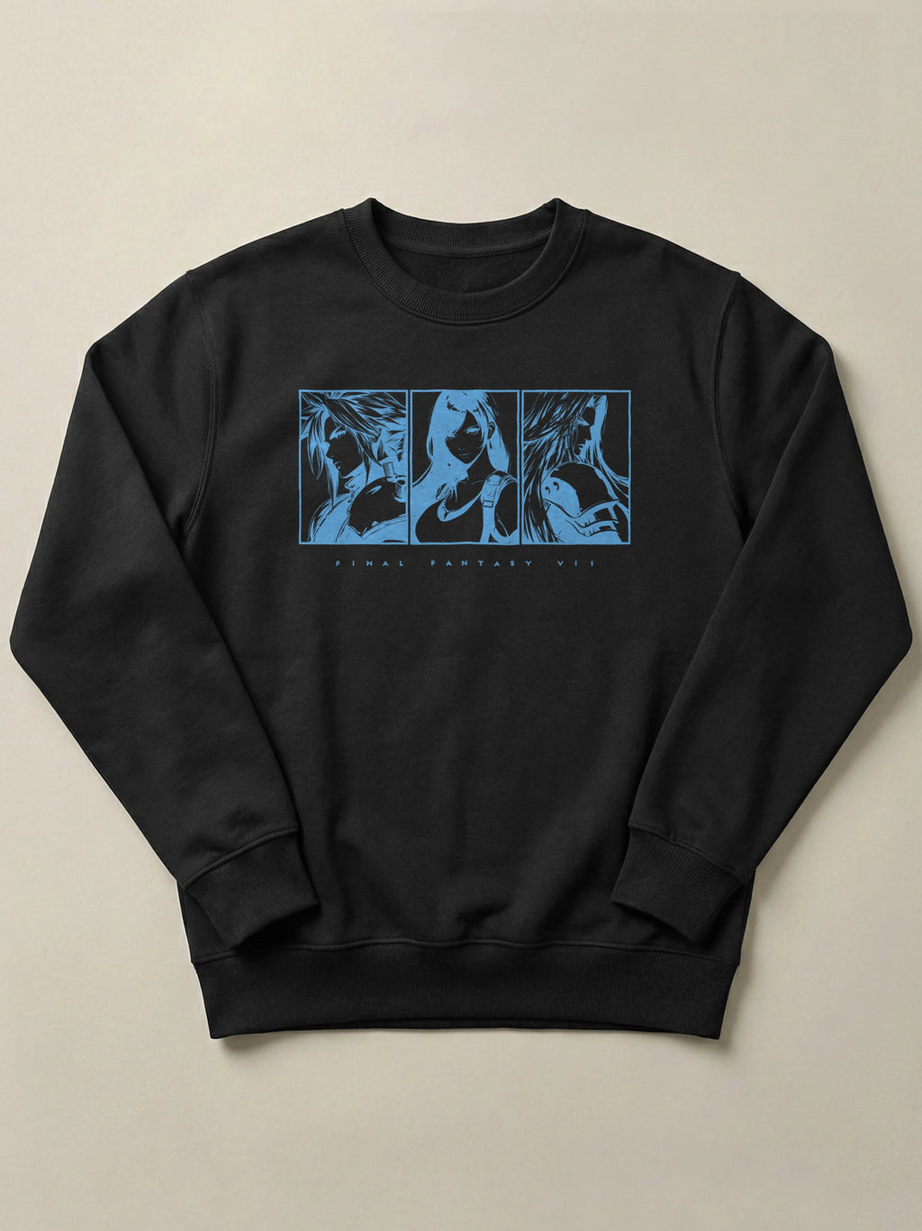 Final Fantasy VII Fated Trio - Regular/Oversized Sweatshirt Black by inspire.inc