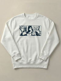 Final Fantasy VII Fated Trio - Regular/Oversized Sweatshirt White by inspire.inc