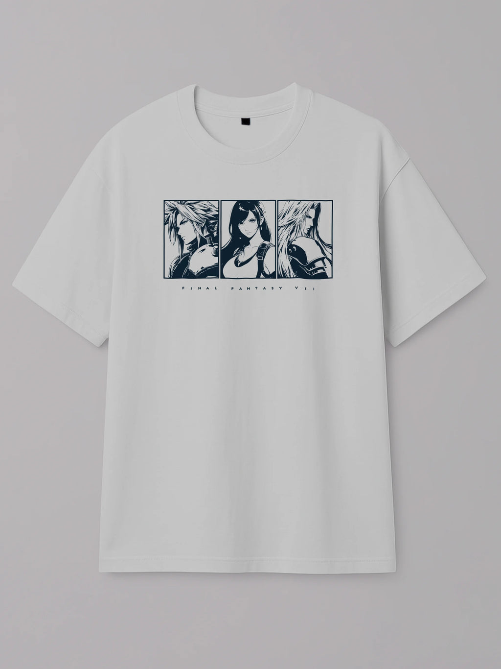 Final Fantasy VII Fated Trio - Regular/Oversized T-shirt White by inspire.inc