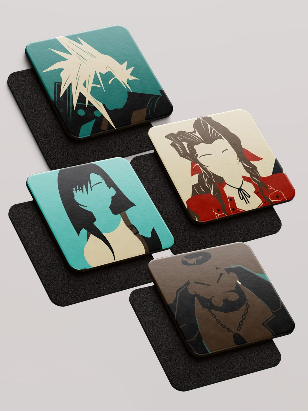 Final Fantasy VII - Mix - Pack of 4 Coasters by inspire.inc
