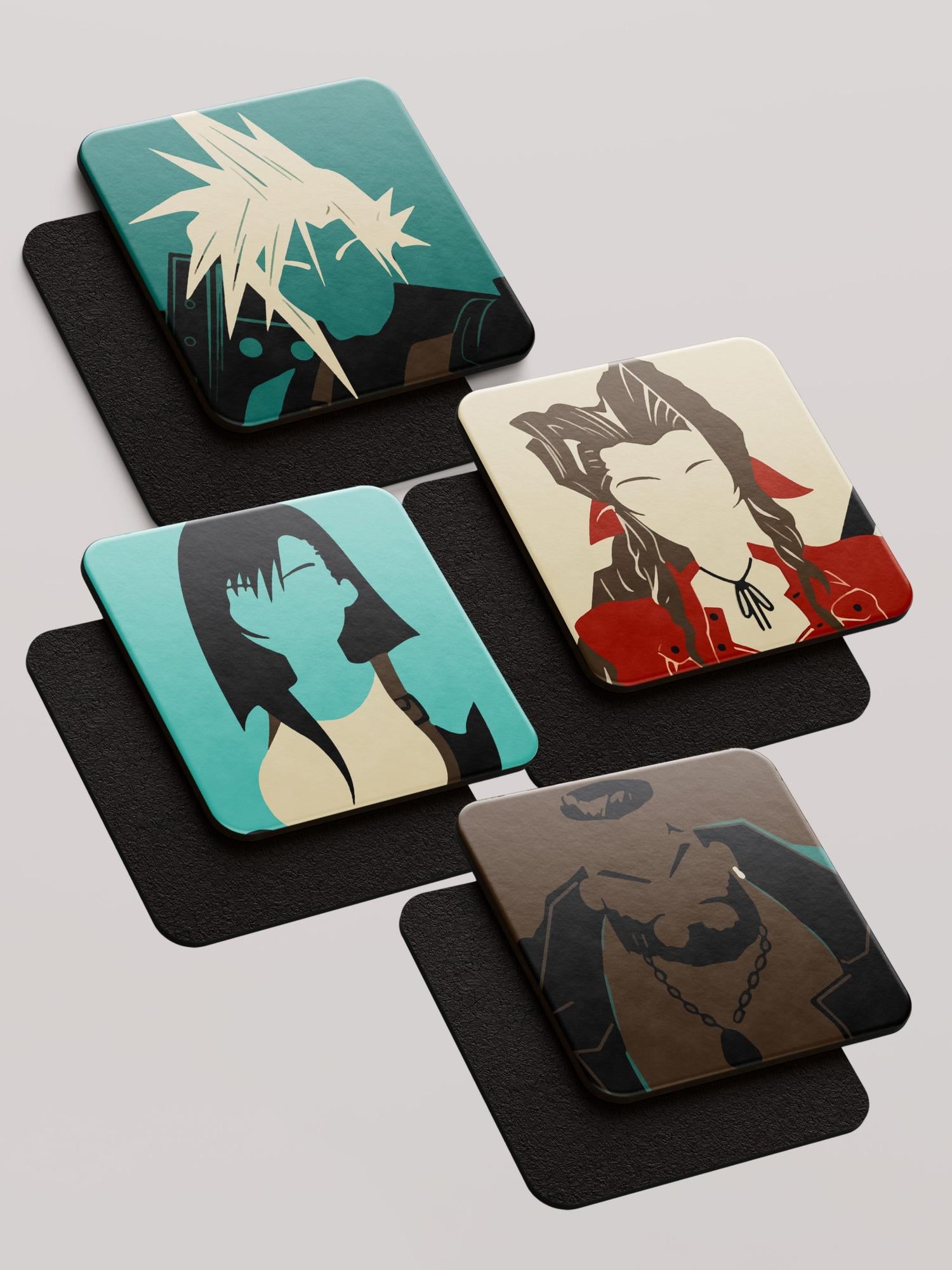 Final Fantasy VII - Mix - Pack of 4 Coasters by inspire.inc