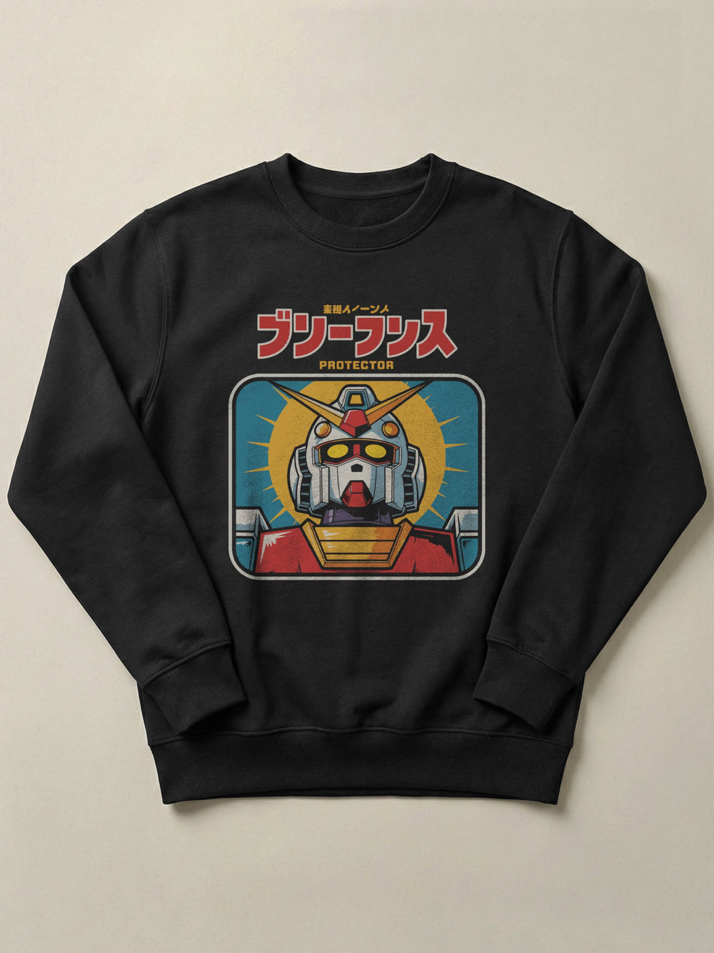 Gundam - The Protector - Regular/Oversized Sweatshirt Regular Black by inspire.inc