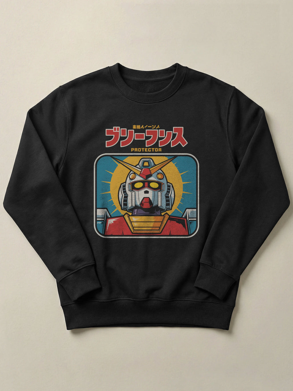 Gundam - The Protector - Regular/Oversized Sweatshirt Regular Black by inspire.inc